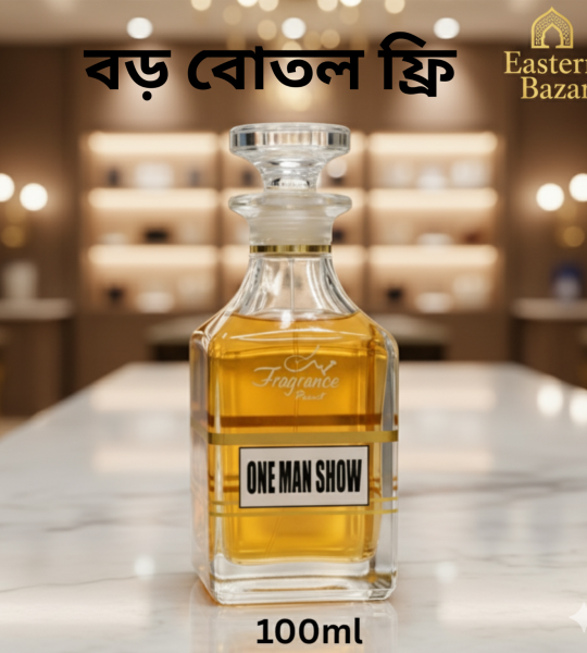 ONE MAN SHOW Attar 100ml with Big Glass Bottle free : A Fragrance to Remember by Eastern Bazar