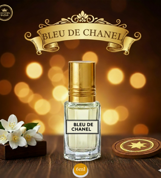 Premium Blue De Chanel – Premium Long Lasting Concentrated Perfume Oil for Men By Eastern Bazar– Non-Alcoholic | Fresh Woody Scent | 12ml