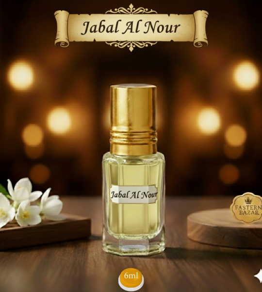 Jabal Al Noor Premium Concentrated Perfume Oil by Eastern Bazar– Long Lasting Arabic Attar for Men & Women 12ml