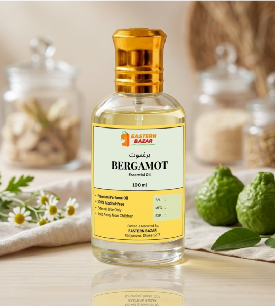 Pure Bergamot Essential Oil (100 ml) – Premium Alcohol-Free Citrus Oil