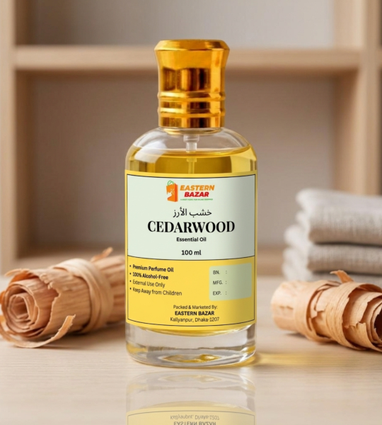 Pure Cedarwood Essential Oil (100 ml) – Premium Alcohol-Free Woody Oil